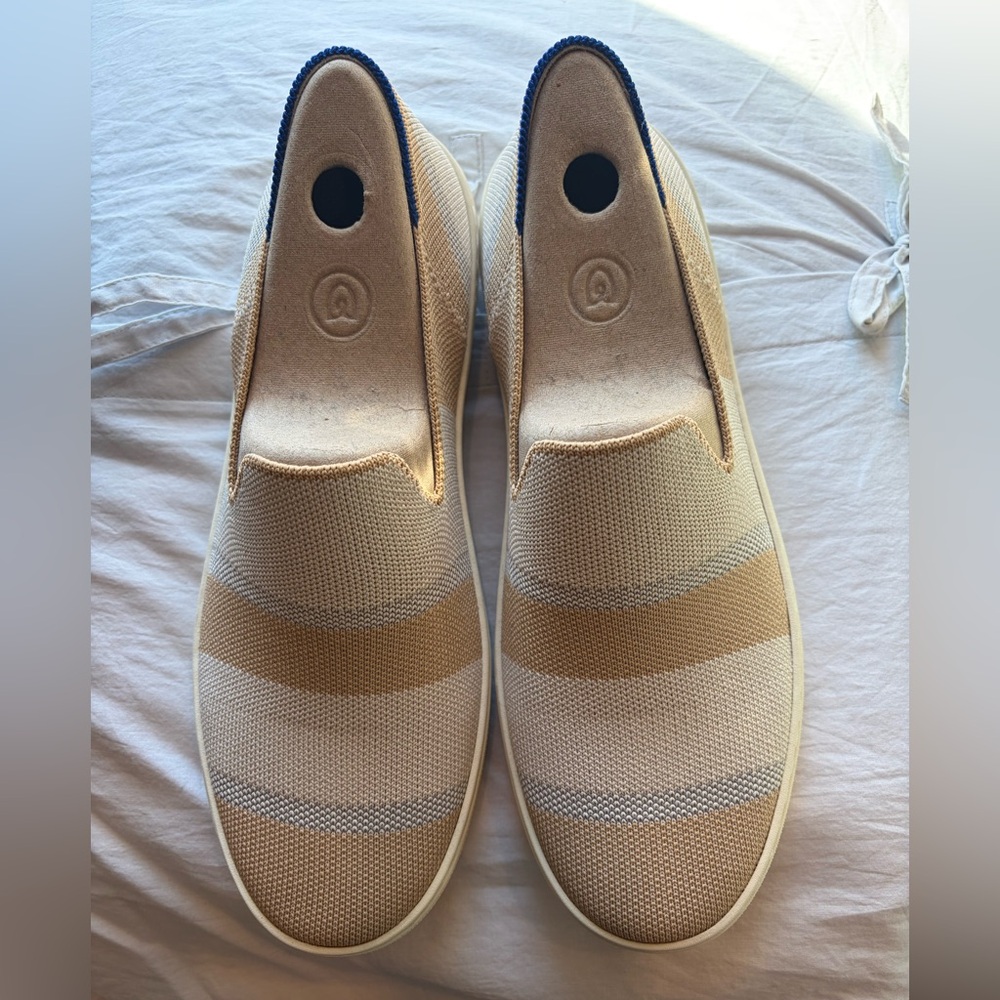 Rothy's birch stripe sneakers